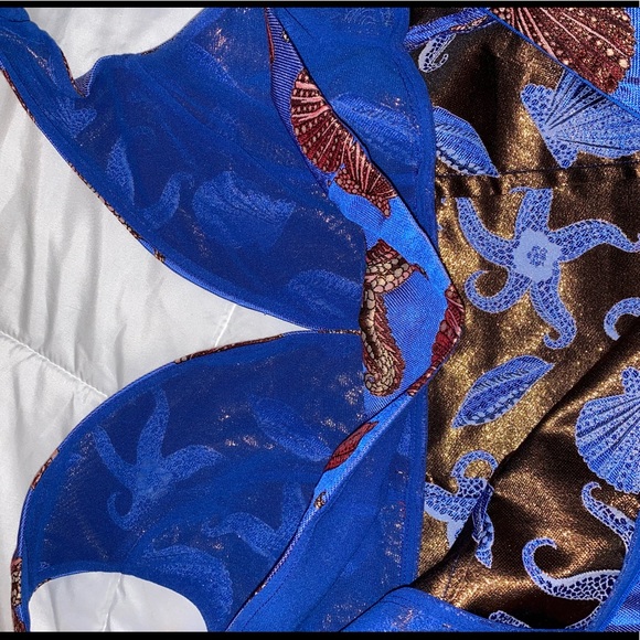 Super fabulous mini dress 100% silk Save The Queen dress sz small - Picture 3 of 6